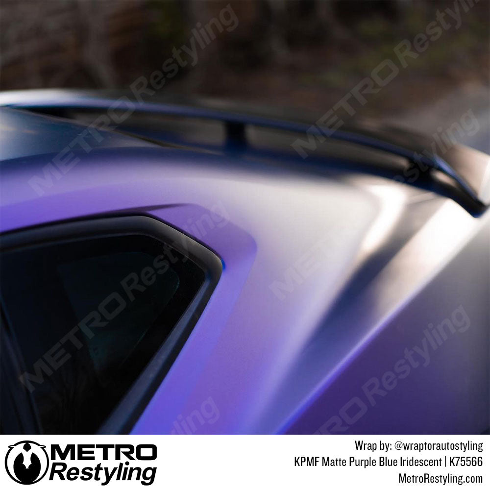 Matte Purple Blue Iridescent Car Wrap