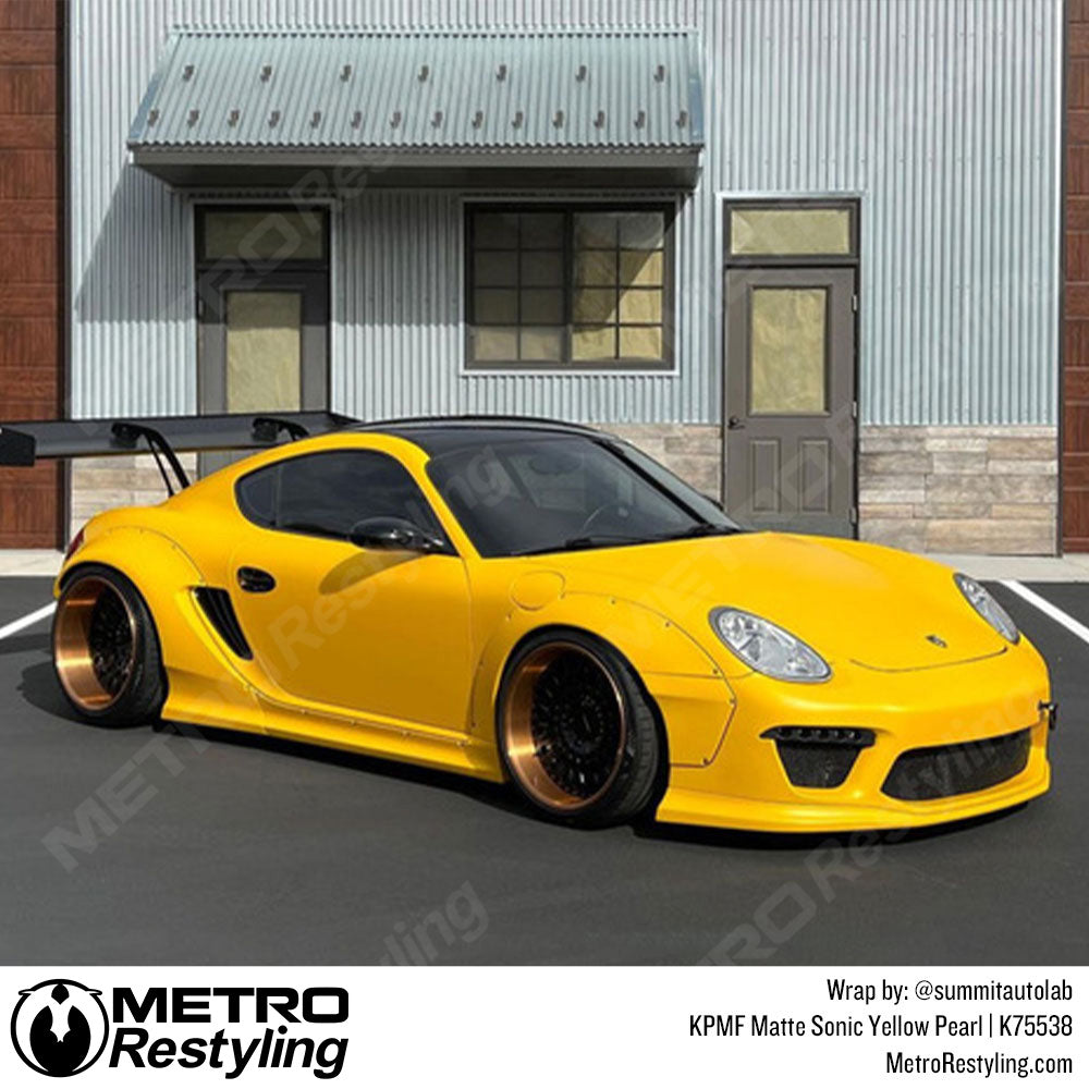 Matte Sonic Yellow Pearl Porsche