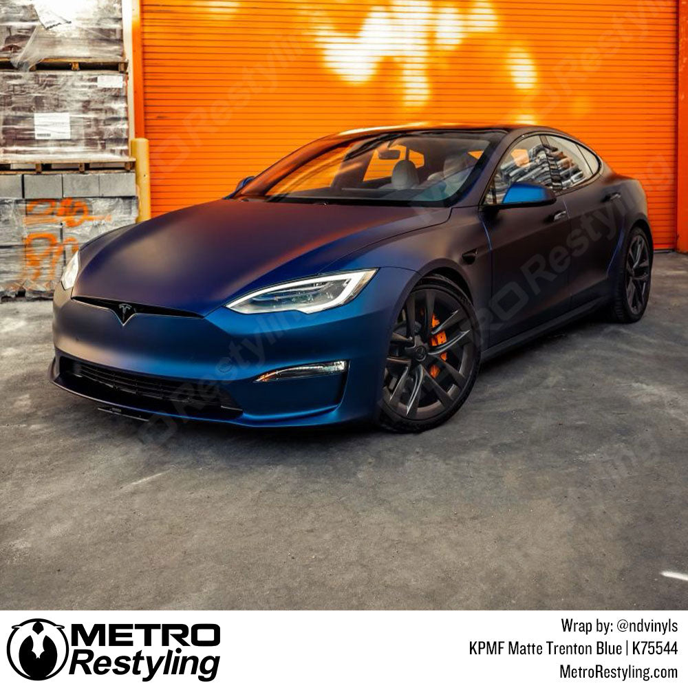 Matte Blue Tesla Model S Matte Blue