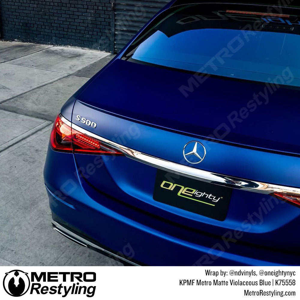 Metro Matte Violaceous Blue Mercedes Wrap
