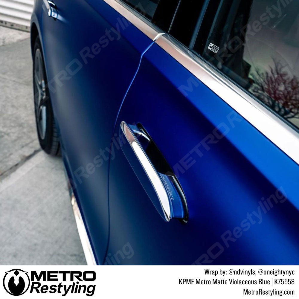 Metro Matte Violaceous Blue Mercedes Wrap