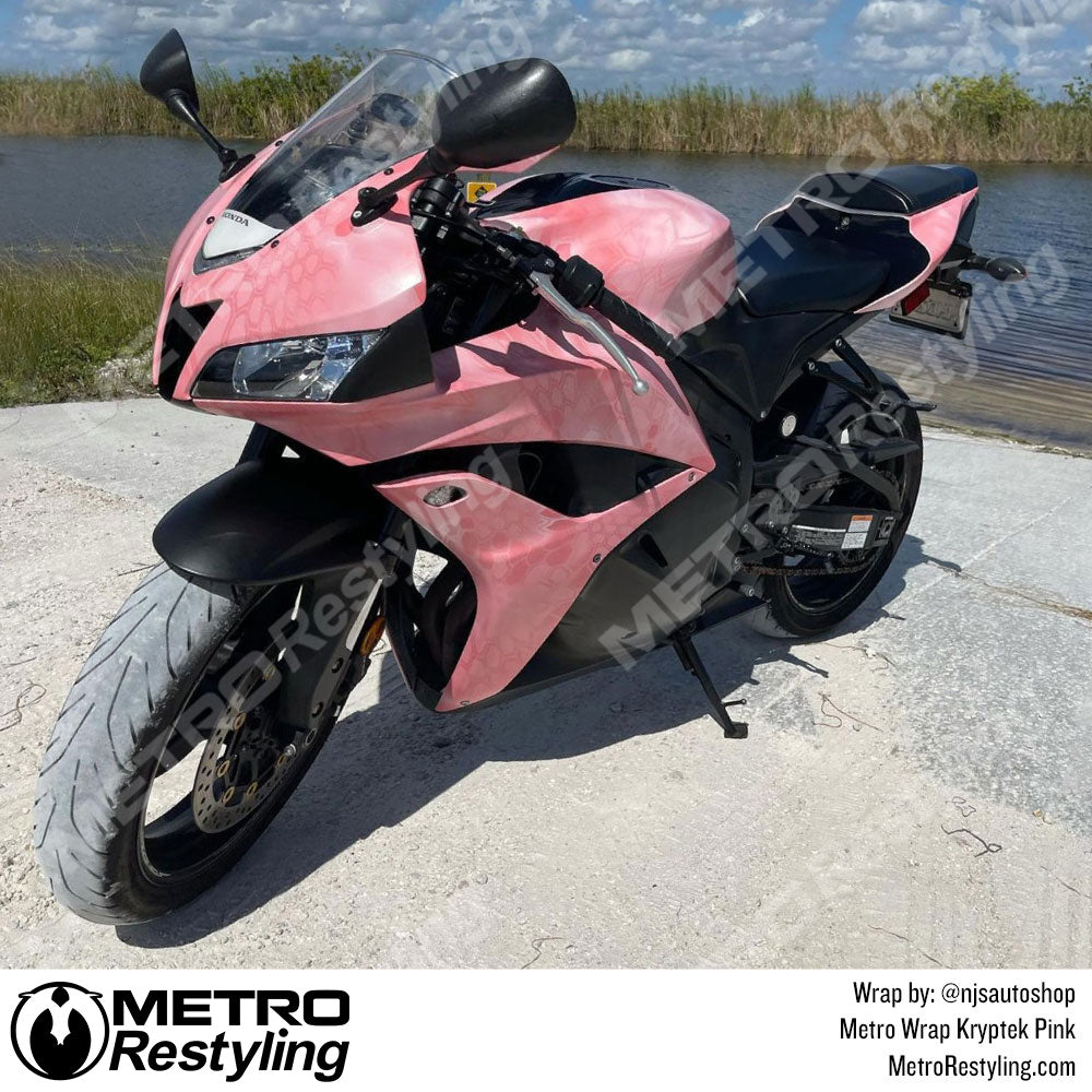 Pink Motorcycle Wrap