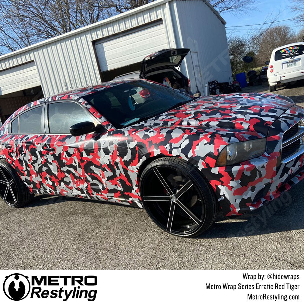 Metro Wrap Erratic Red Tiger Camouflage