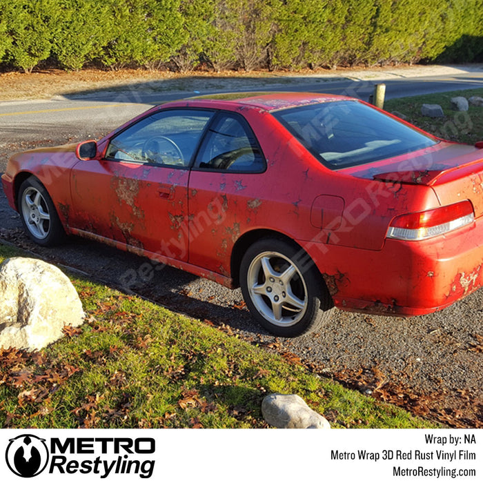 3D Red Rust - Metro Wrap | Metro Restyling