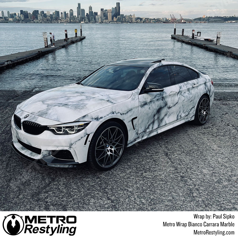 Metro Wrap Bianco Carrara Marble Vinyl Film