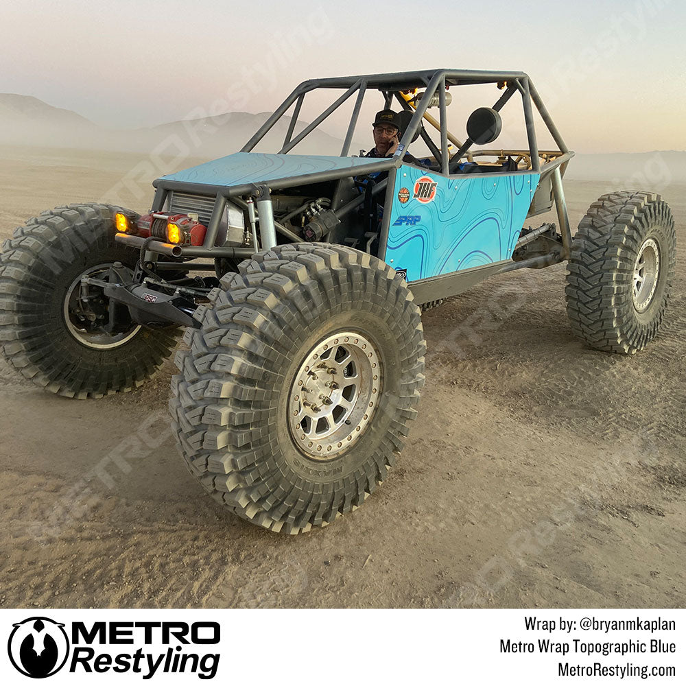 Topographic Blue - Metro Wrap | Metro Restyling