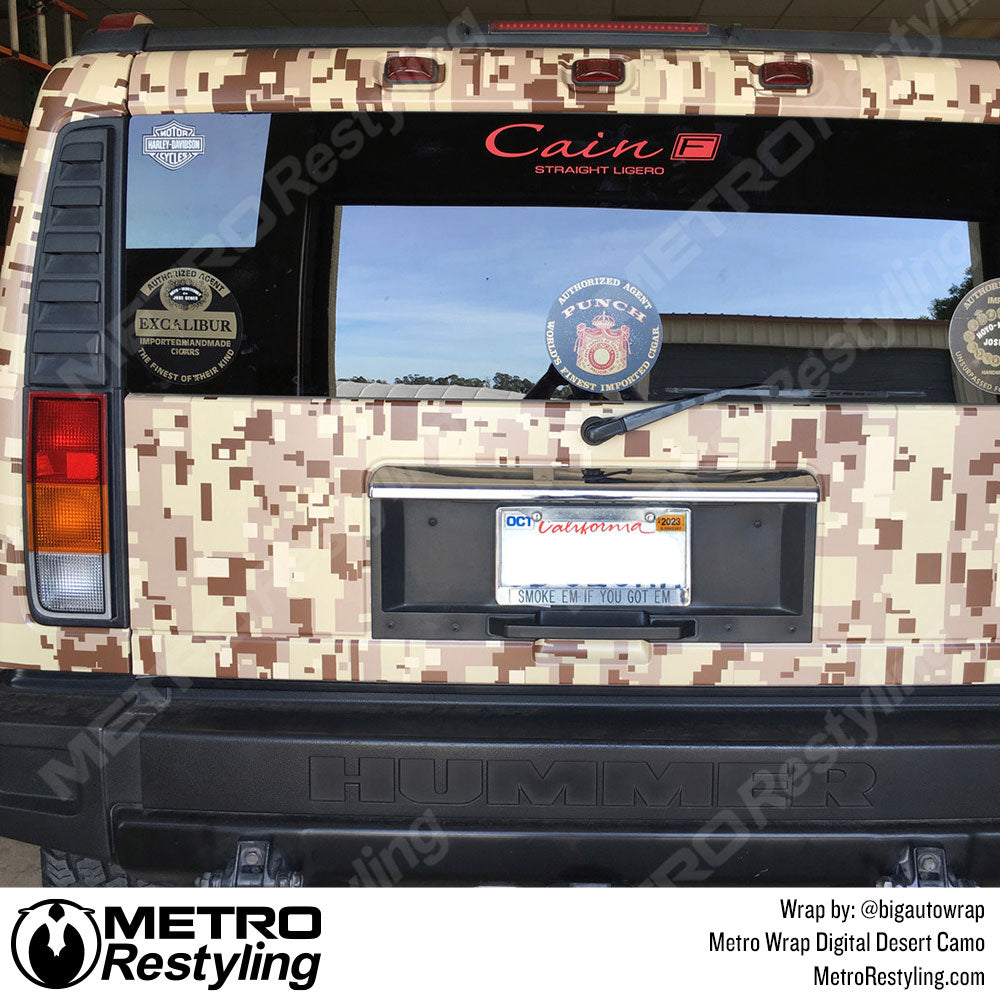 50cm*200/300cm Premium Desert Camo Vinyl Car Boat Vehicle Wrap