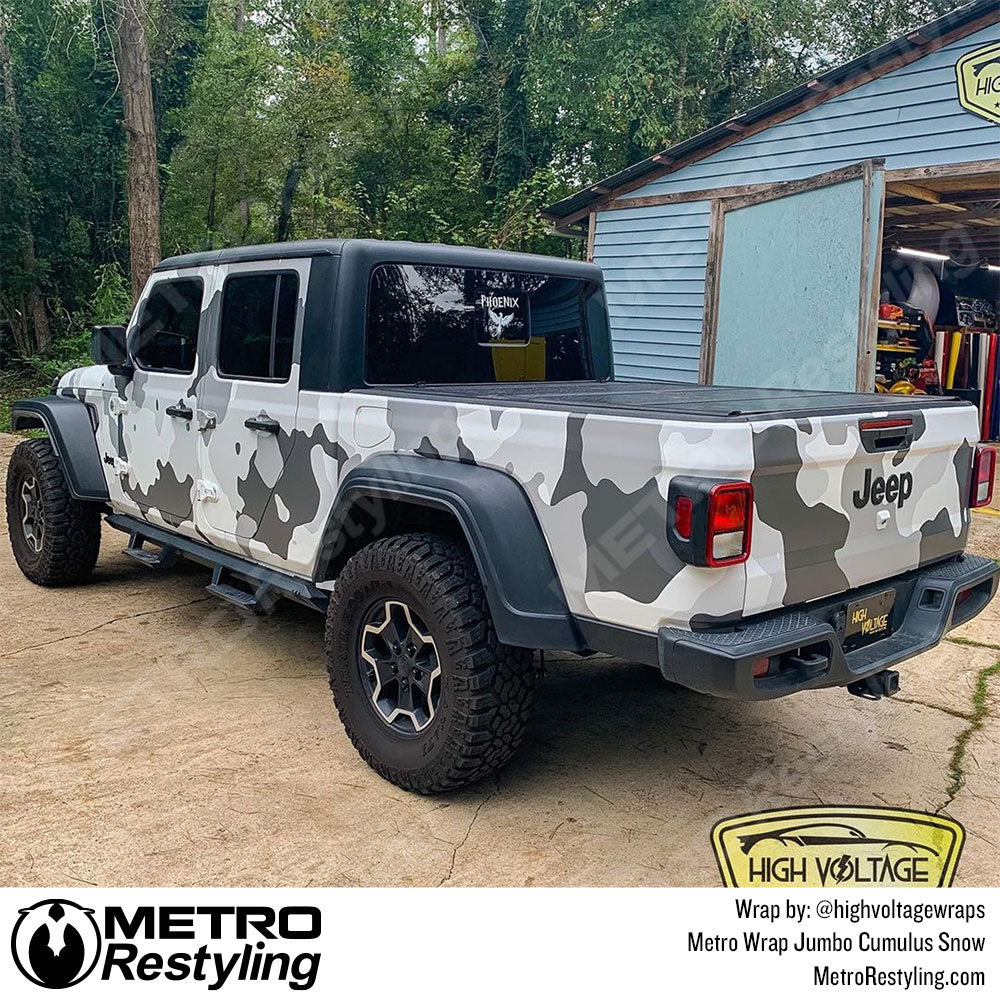 Como Wrap R160 Snow Camo Vinyl Wrap