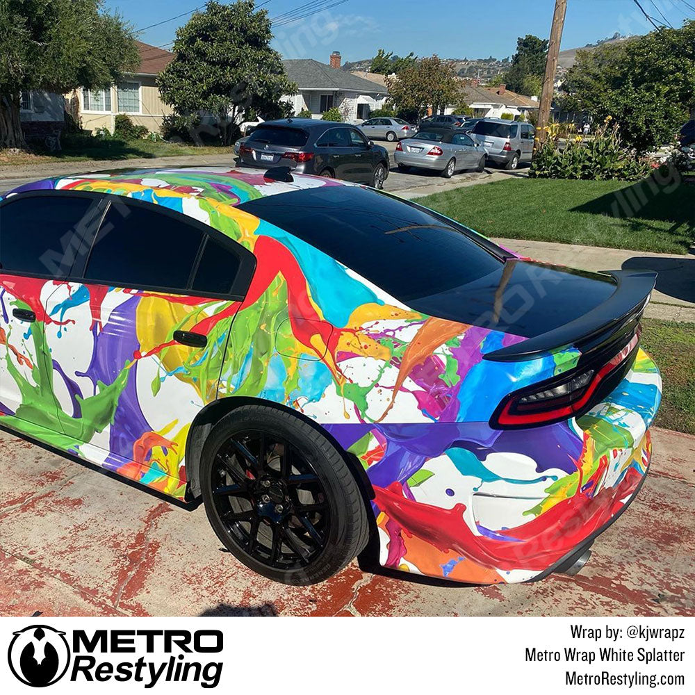 Charger Paint Splatter Wrapped