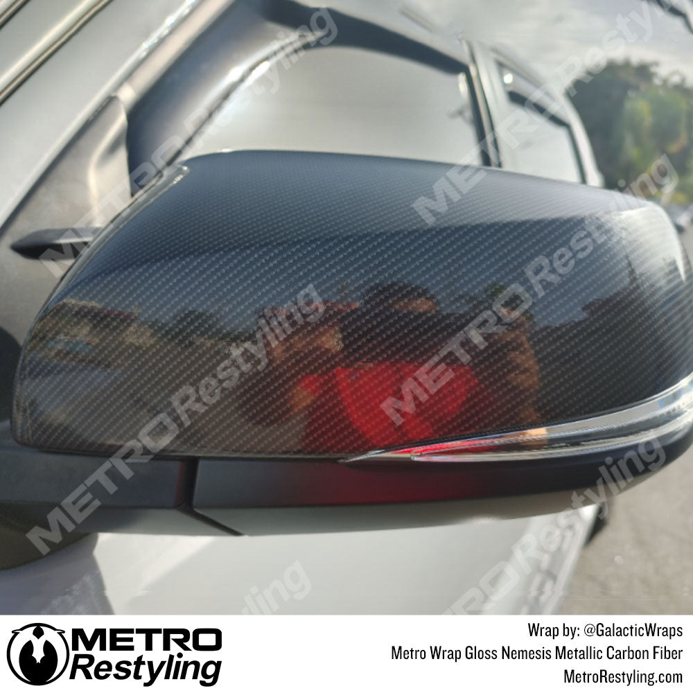 Metro Wrap Nemesis Metallic Carbon Window Vinyl