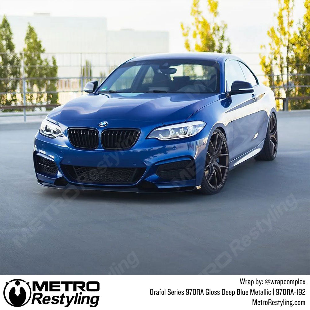 Deep Blue Metallic BMW Wrap