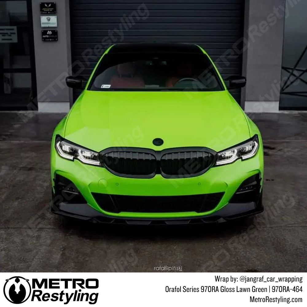 Glossy Green BMW Wrap
