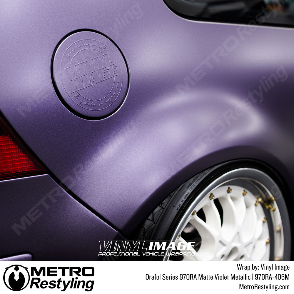 Matte Violet Metallic Car Wrap