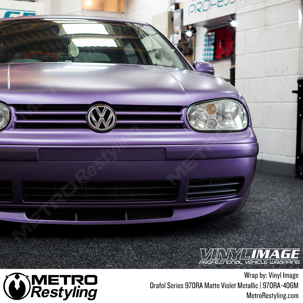 Violet Metallic Volkswagen Vinyl Car wrap