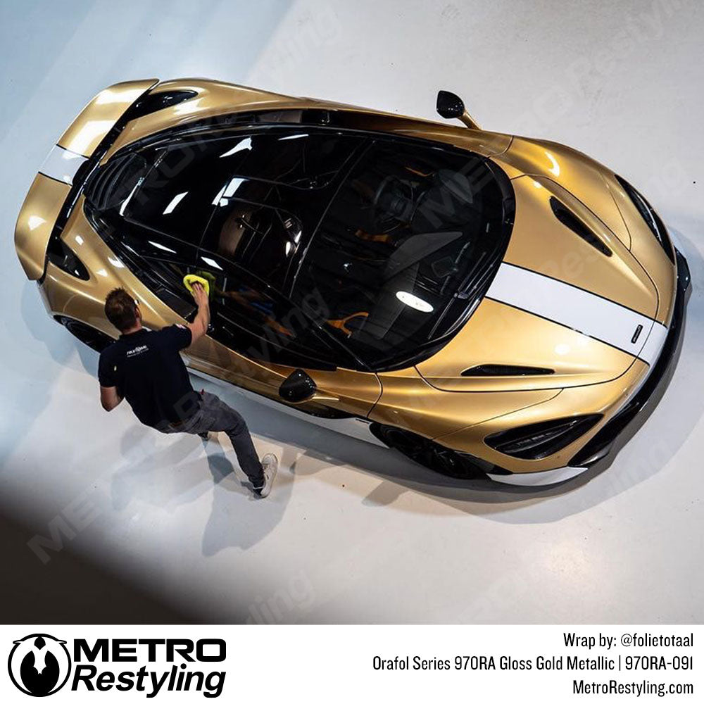 Orafol Gloss Gold Metallic Vinyl Wrap | Metro Restyling