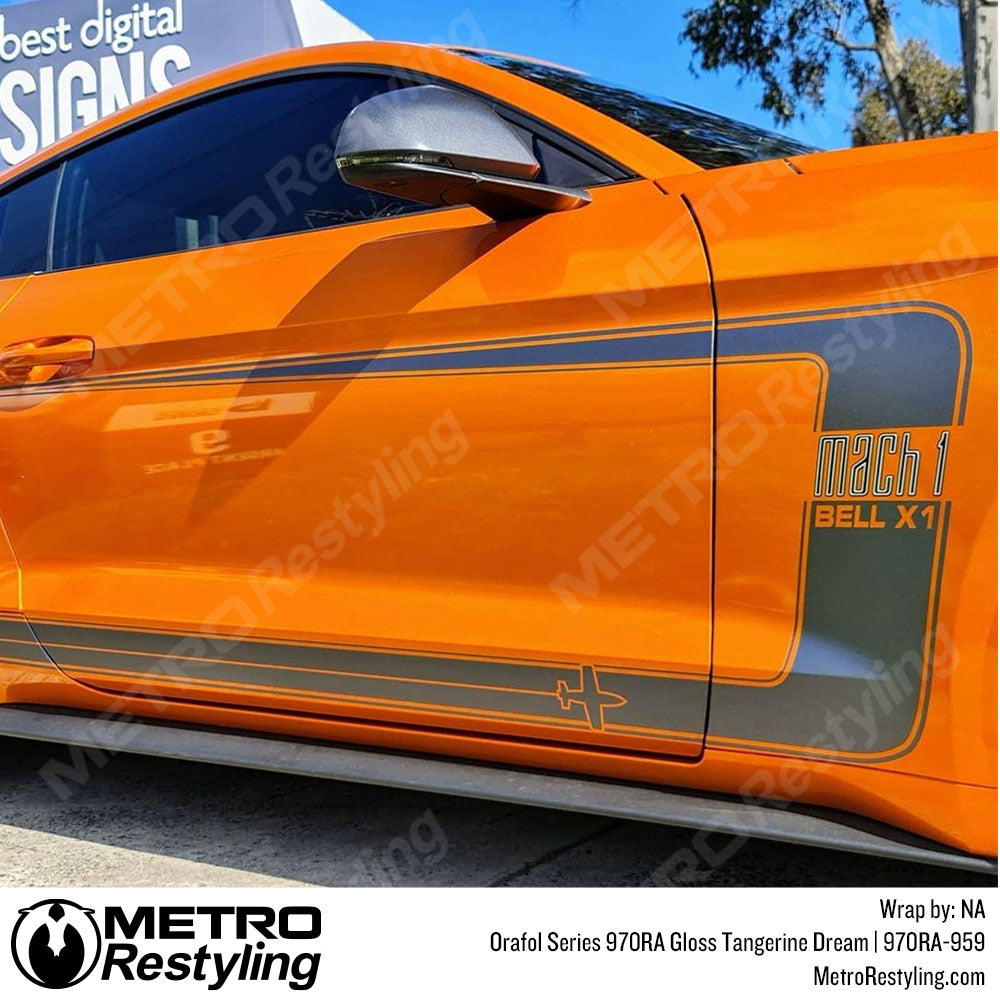 Gloss Orange Car Wrap