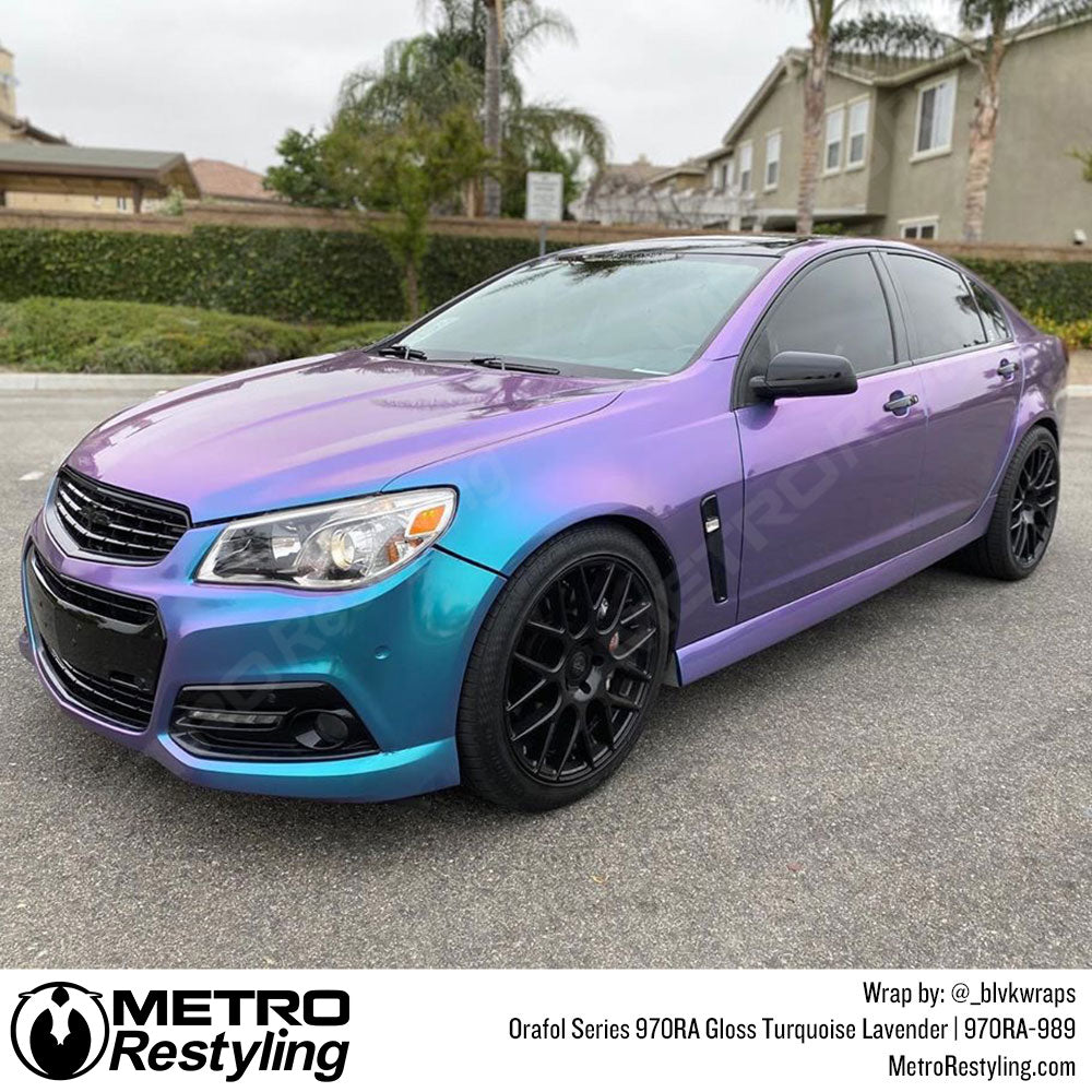 Orafol Gloss Turquoise Lavender Vinyl Wrap | Metro Restyling