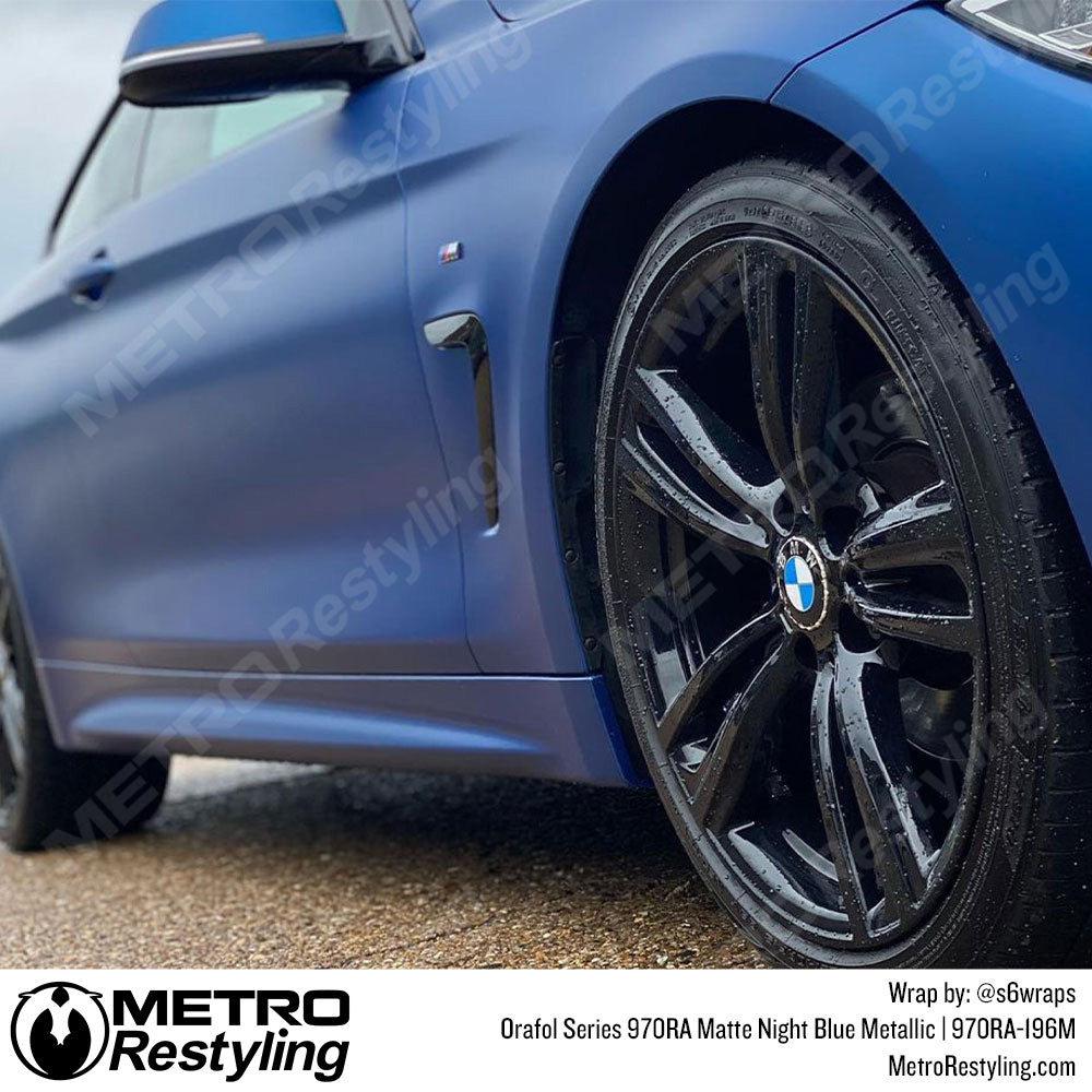 BMW Matte Blue Car Wrap