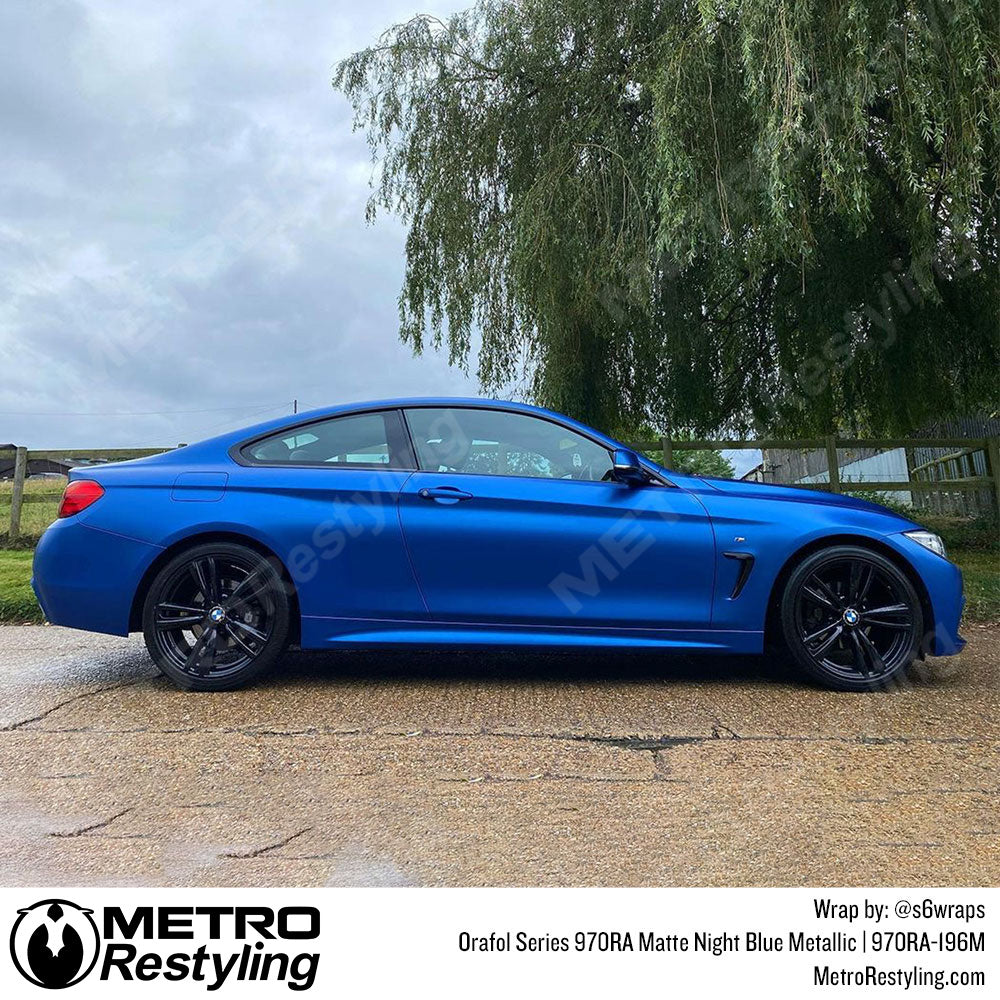 Matte Blue Metallic BMW Wrap