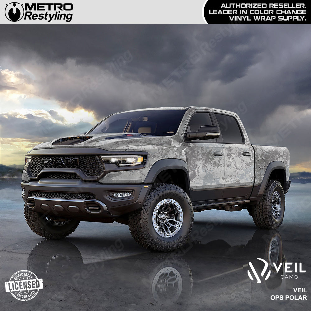 Veil Ops Polar Camo Truck Wrap