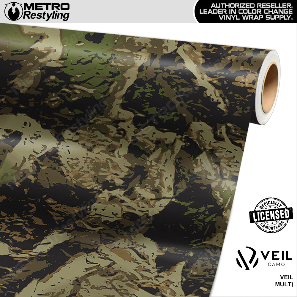 Veil Rumba Multi Camouflage Vinyl Wrap Film