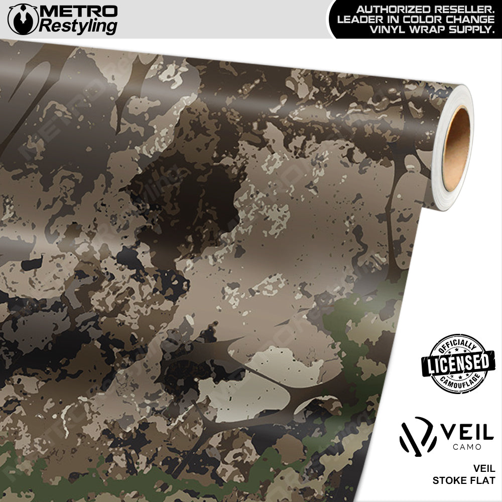 Veil Stoke Flat Camouflage Vinyl Wrap Film