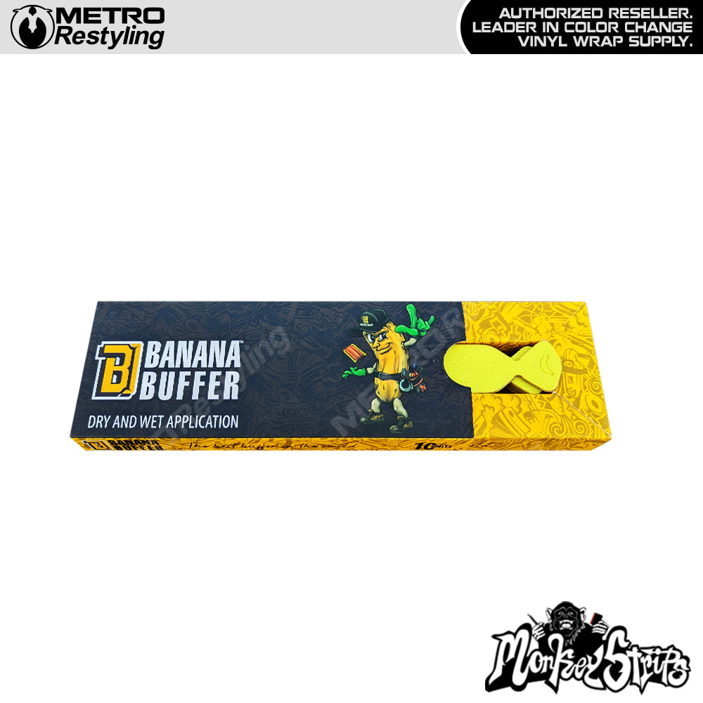 Banana Wrapz / Monkey Strips - Banana Buffers for wet vinyl / PPF applications
