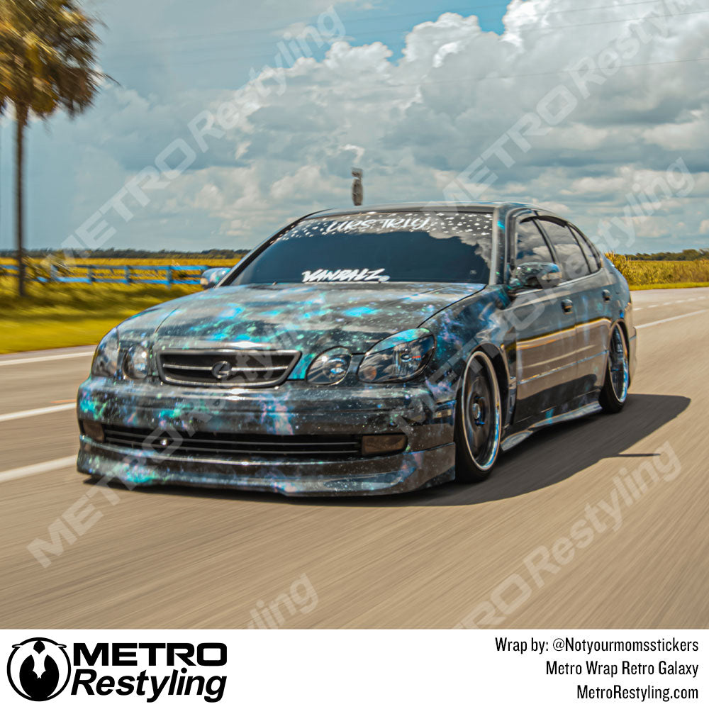 Metro Wrap Retro Galaxy Lexus Vinyl