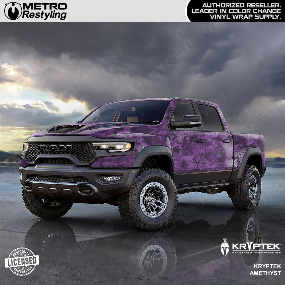 Kryptek Purple Camo Truck Wrap