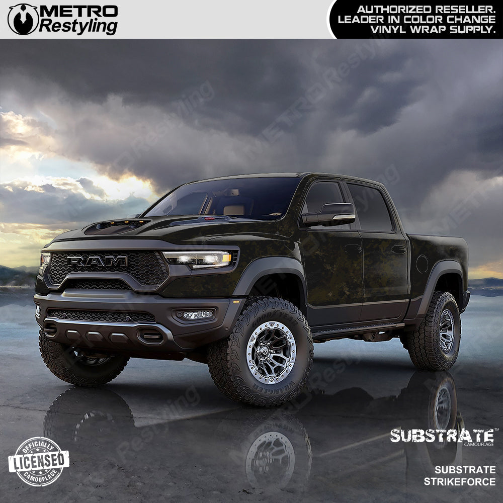 Substrate Black Truck Camo Wrap