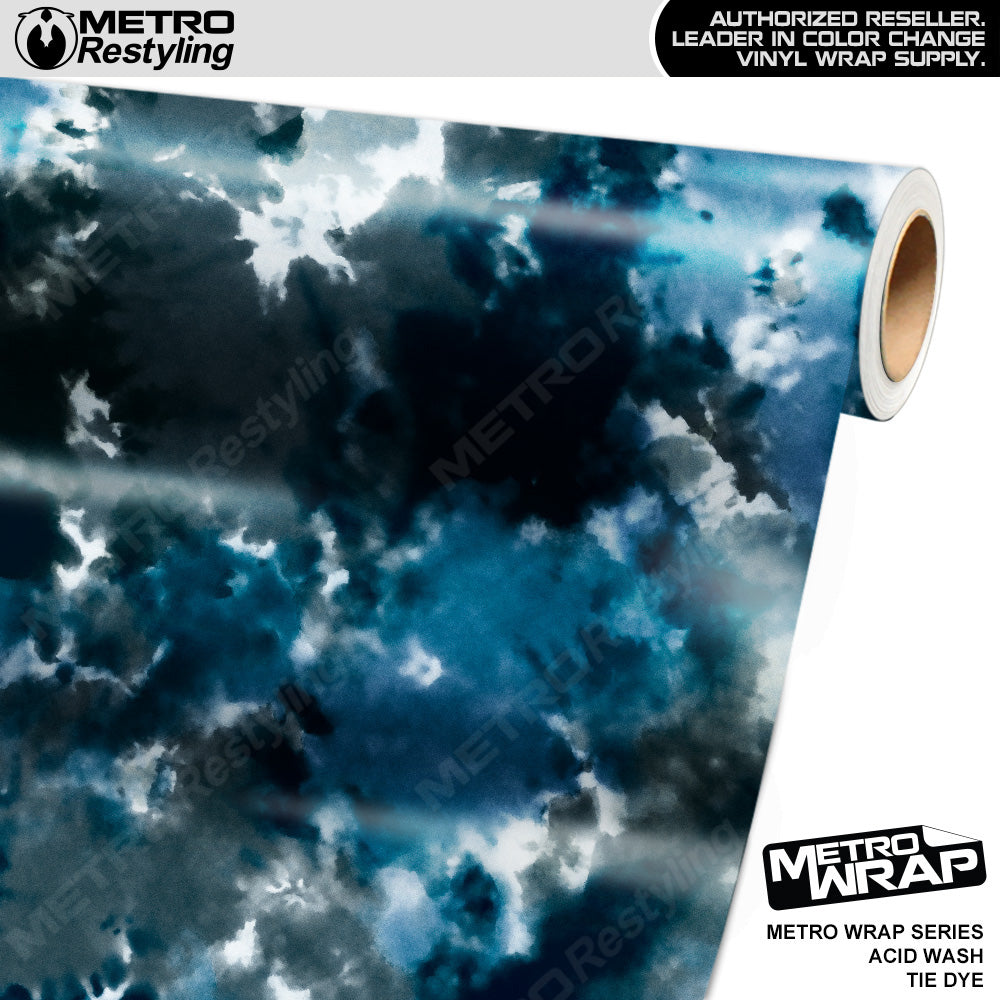 Metro Wrap Tie Dye Acid Wash Vinyl Film