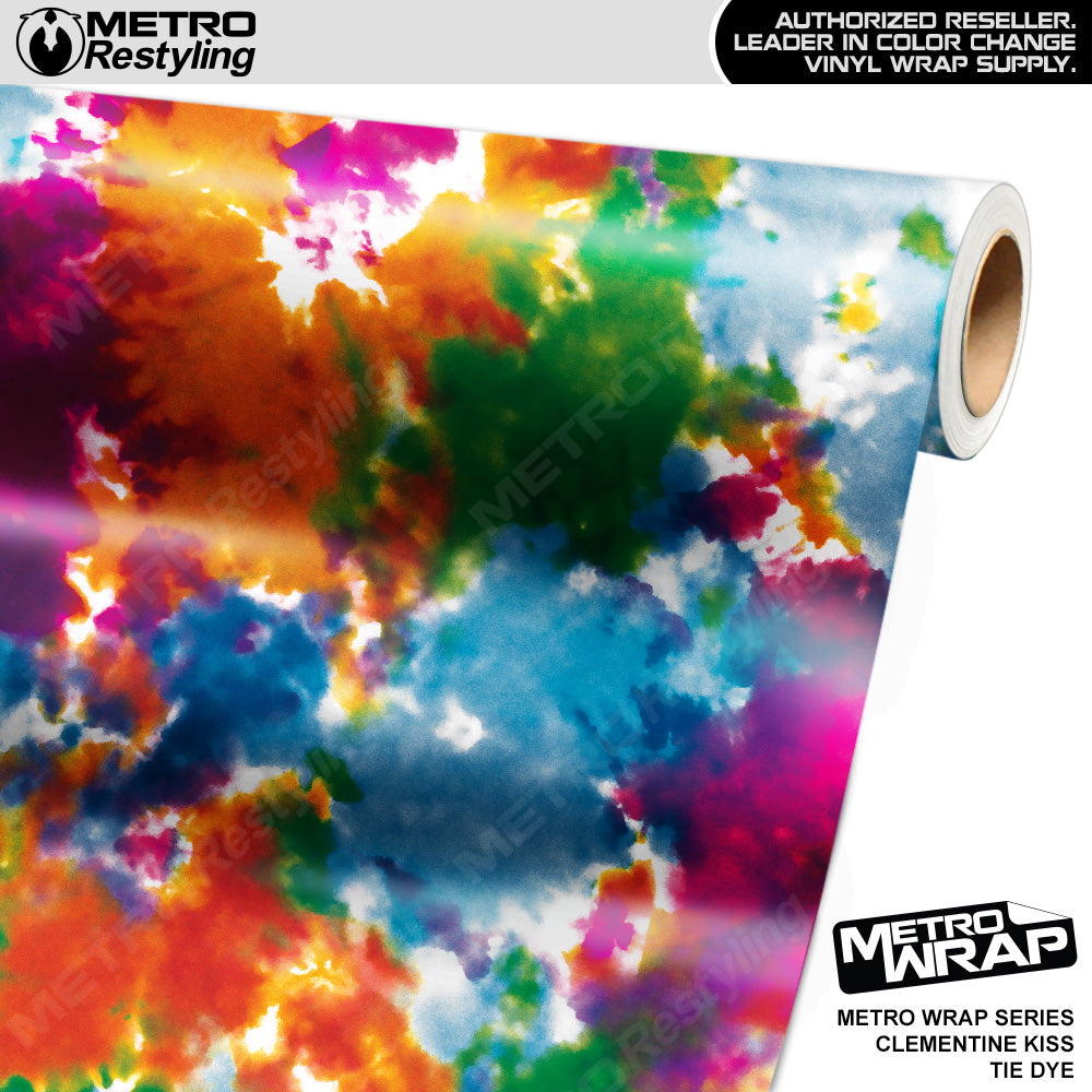 Metro Wrap Tie Dye Clementine Kiss Vinyl Film