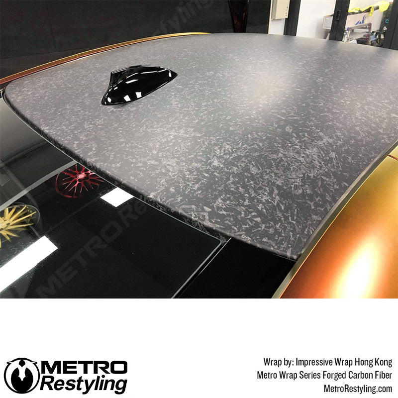 Metro Wrap Forged Carbon Fiber hood vinyl