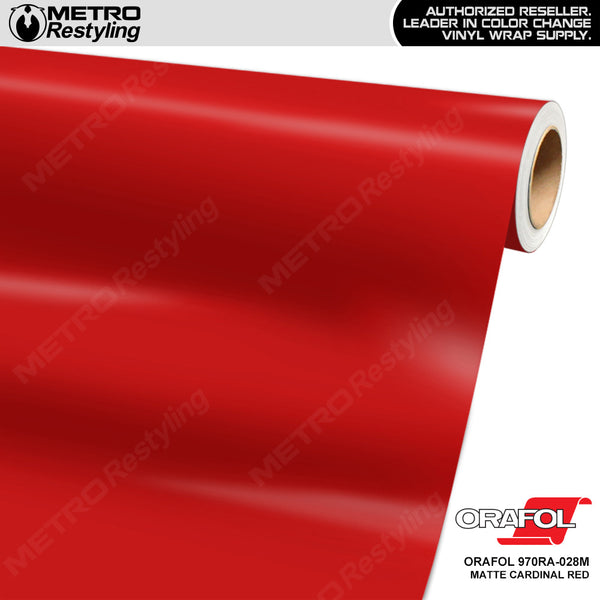 Orafol Matte Cardinal Red Vinyl Wrap | Metro Restyling