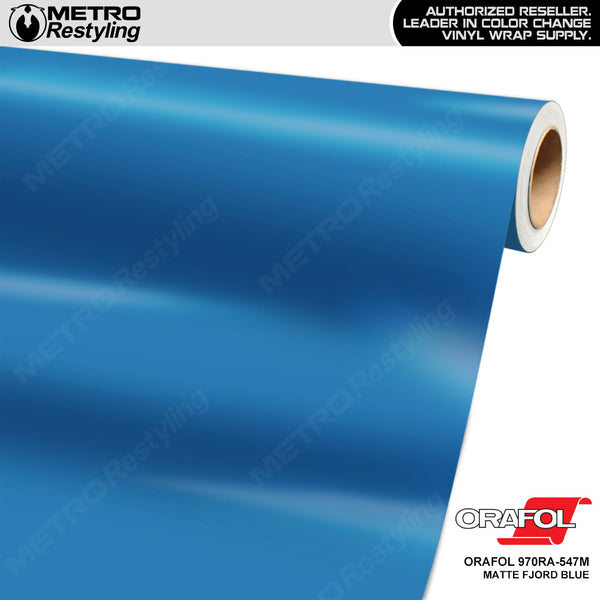 Orafol Matte Fjord Blue Vinyl Wrap | Metro Restyling