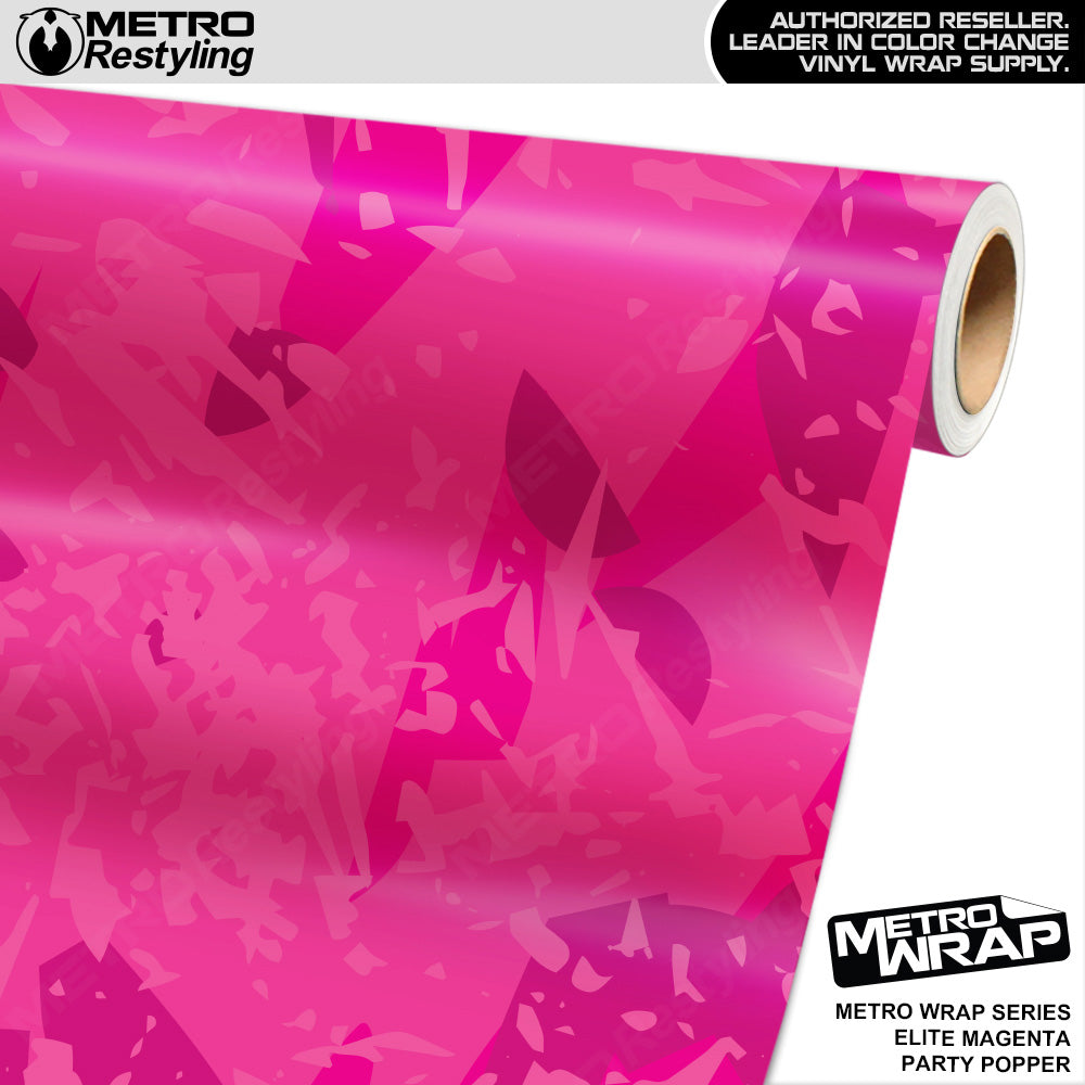 Metro Wrap Party Popper Elite Magenta Vinyl Film