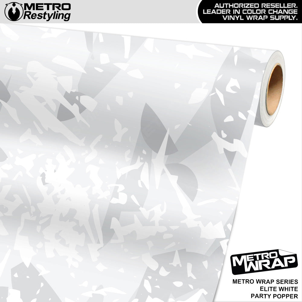 Metro Wrap Party Popper Elite White Vinyl Film