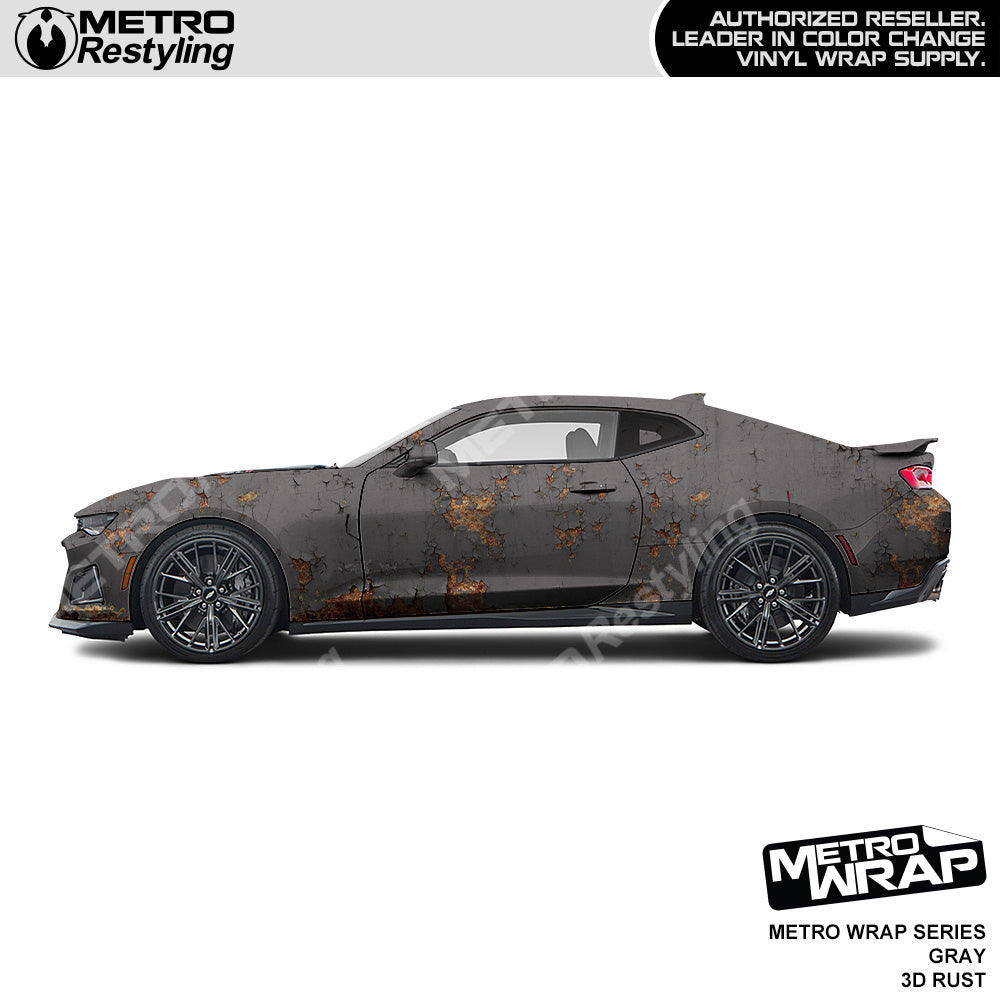 Rust Coloured Mini Metro 3D Gray Rust - Metro Wrap | Metro Restyling