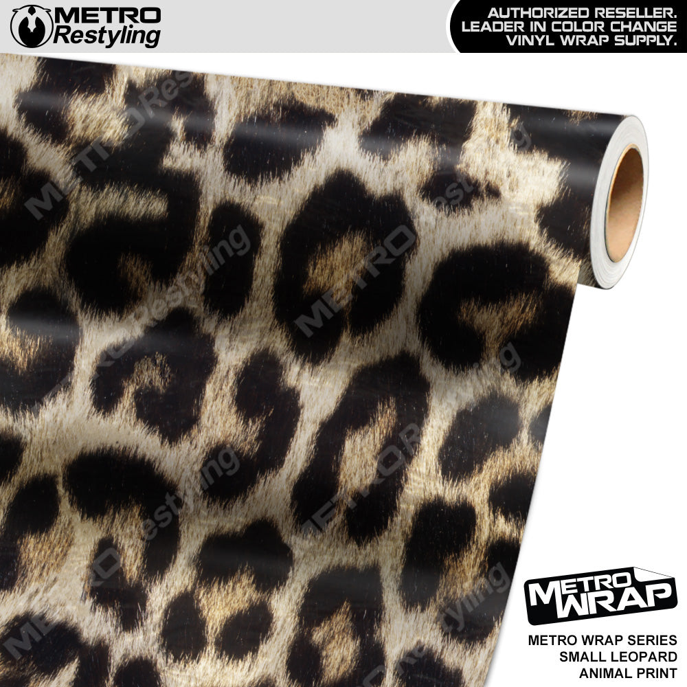 Metro Wrap Small Leopard Animal Print Vinyl Film