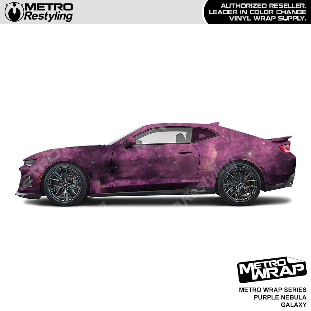 Metro Wrap Purple Nebula Galaxy Vinyl Film