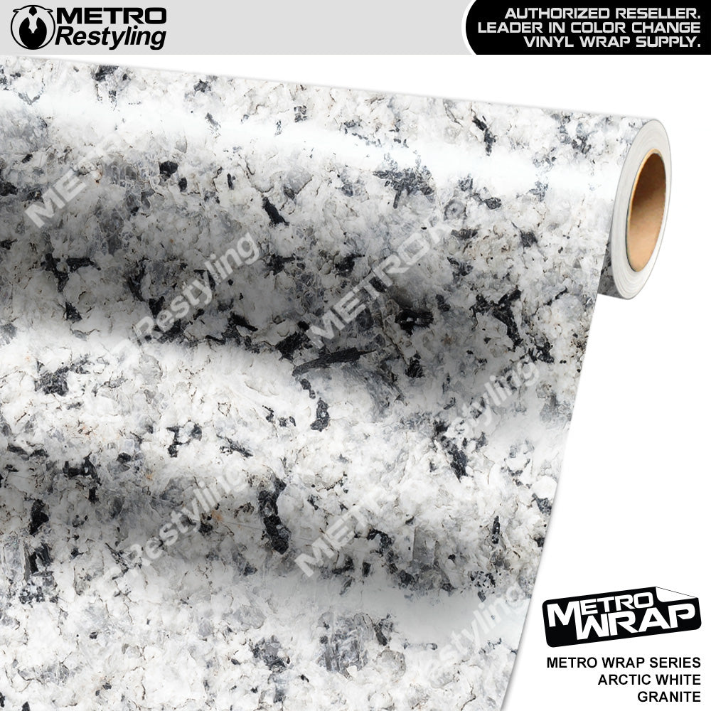 Metro Wrap Arctic White Granite Vinyl Film