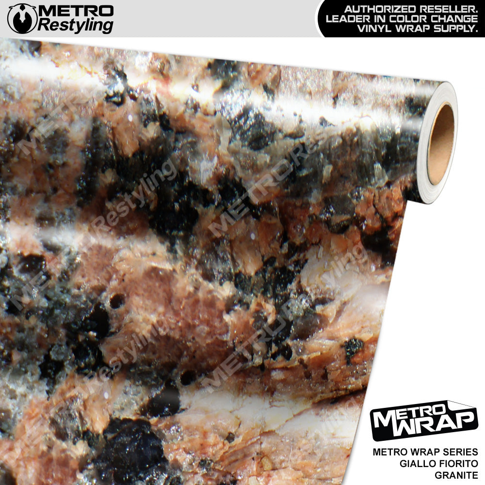Metro Wrap Giallo Fiorito Granite Vinyl Film