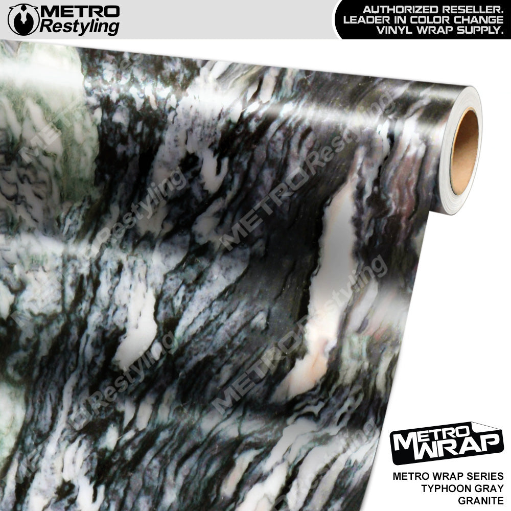 Metro Wrap Typhoon Gray Granite Vinyl Film