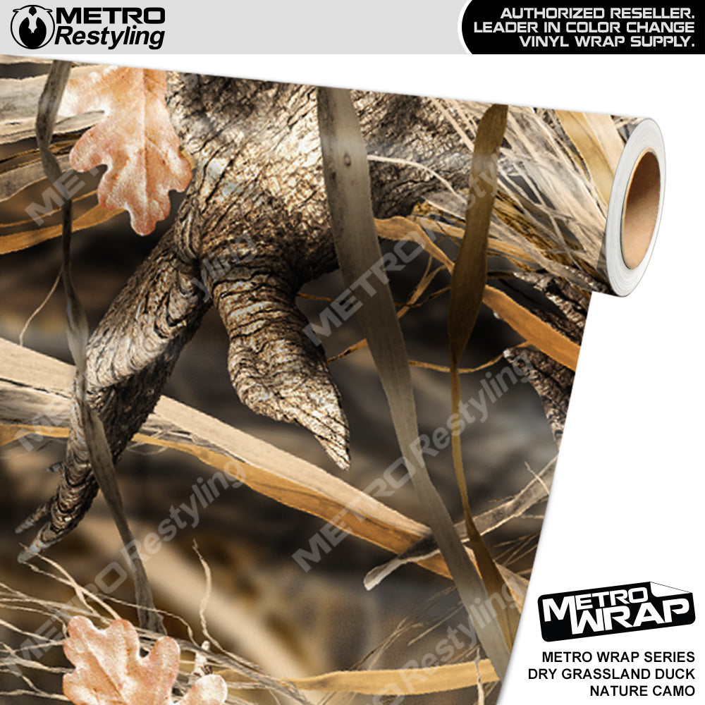 Metro Wrap HD Dry Grassland Duck Nature Camouflage Vinyl Film