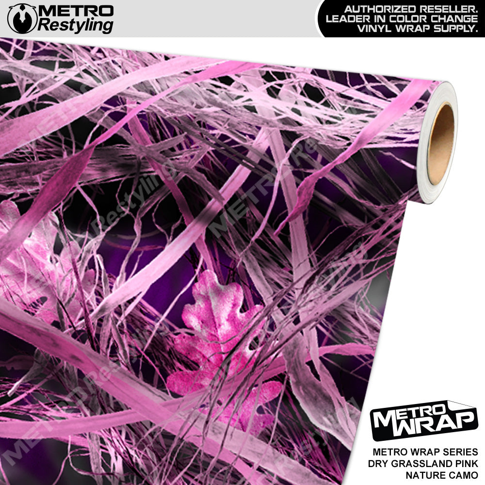 Metro Wrap HD Dry Grassland Pink Nature Camouflage Vinyl Film