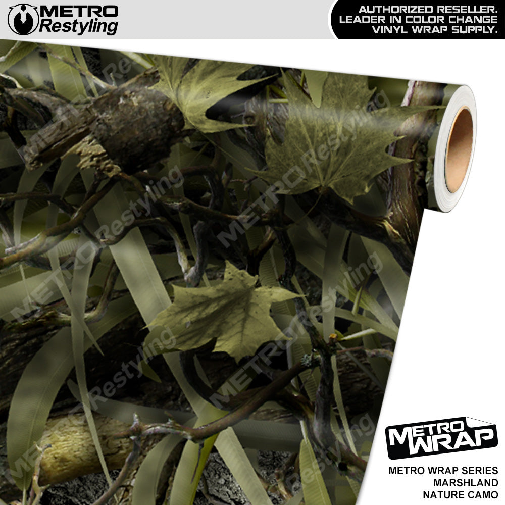 Metro Wrap HD Marshland Nature Camouflage Vinyl Film