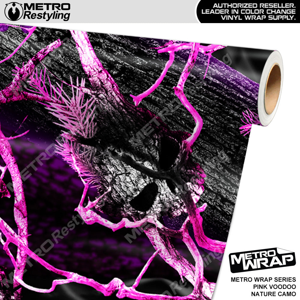 Metro Wrap HD Pink Voodoo Nature Camouflage Vinyl Film