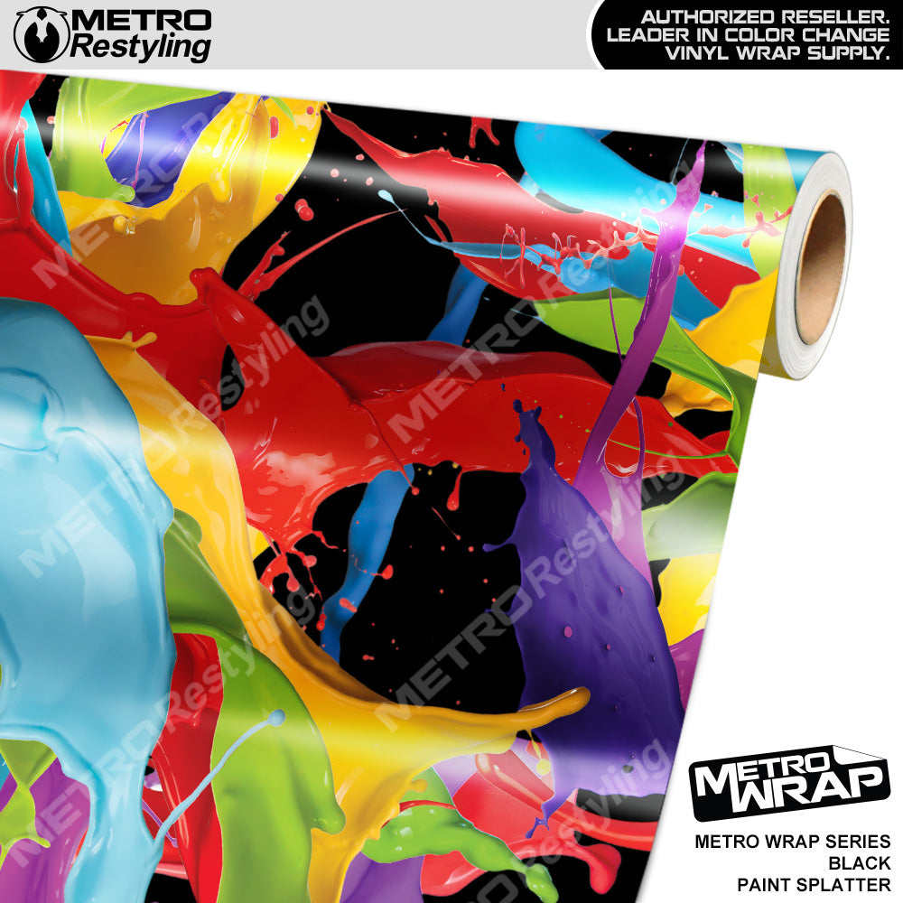 Rwraps™ Bright Star Paint Splatter Vinyl Wrap