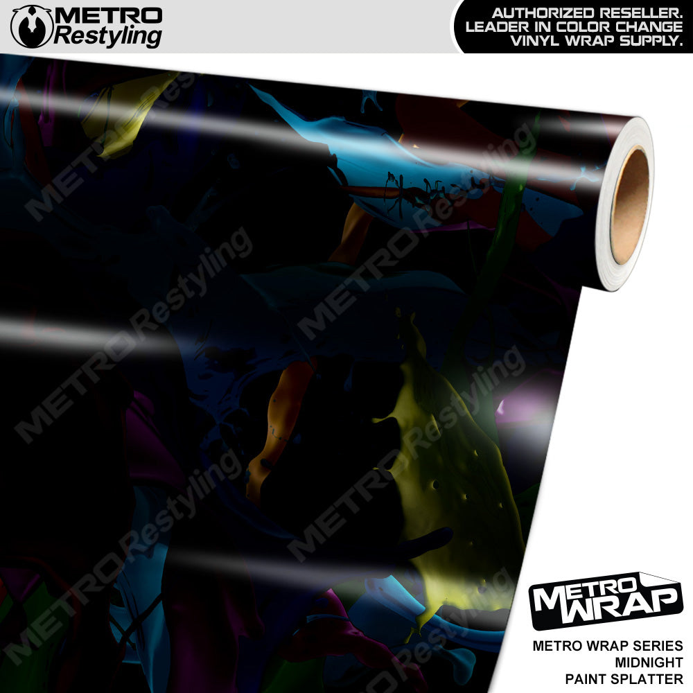 Metro Wrap Midnight Edition Paint Splatter Vinyl Film