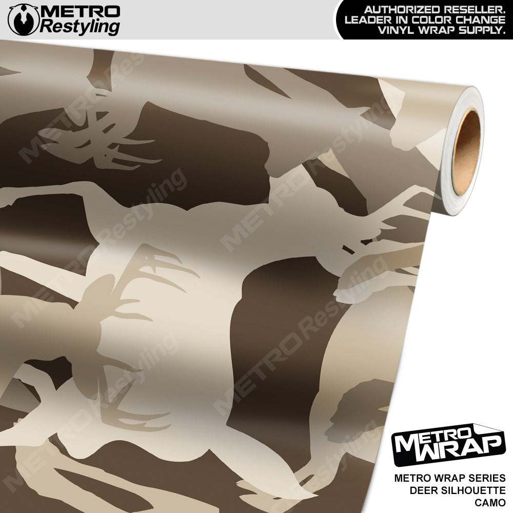 Metro Wrap Deer Silhouette Camouflage Vinyl Film